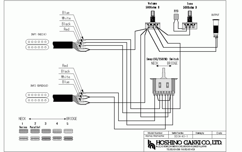 Ibanez S420 wiring diagram